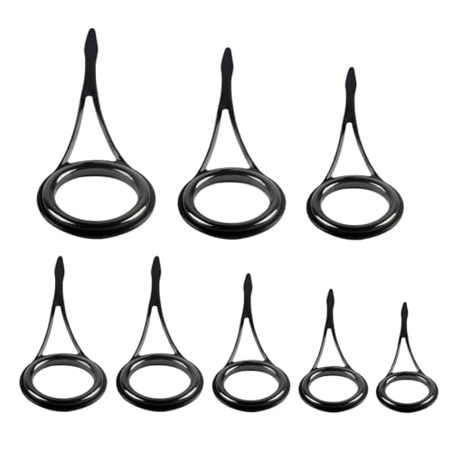 Fishing Rod Guides Sets, Rod Repair Kit Rod Guide Tip Repair Kit, Rod Part Fishing, Spinning Rod Guides Tip Ceramic Guide, Fishing Rod Repair Kit