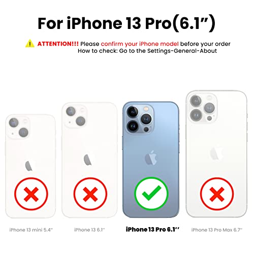 Ornarto [5 In 1 For Iphone 13 Pro Case, With 2 Pack Tempered Glass Screen Protector + Camera Lens Protector, Liquid Silicone Bumper [Non Yellowing] Shockproof Protective Phone Case 6.1 Inch-Blue #TOP1
