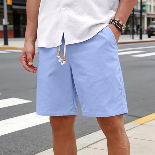Short d'été décontracté en tissu stretch confortable devant plat - 2