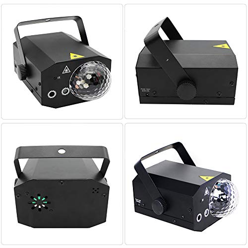 Party Dj Disco Lights And Dj Disco Ball,Two In One Stage Lights Effect Projector Karaoke Equipment With Remote Control Sound Activated For Dancing Christmas Gift Ktv Birthday #TOP3