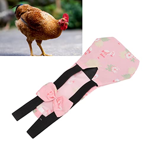 Pet Chicken Diapers, Breathable Poultry Poop Pocket Diaper for Goose Duck ChickenFlamingo S (L)