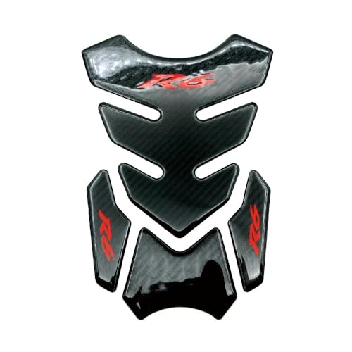 Protège-réservoir moto autocollant anti-rayure carbone pour YZFR6