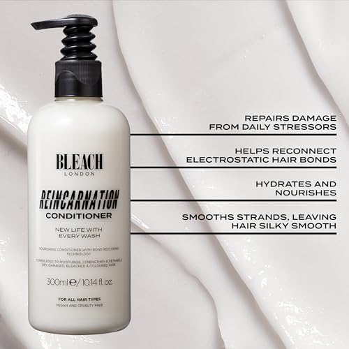 Reincarnation Bond Restoring Conditioner - Strengthening Daily Conditioner for All Hair Types - Vegan & PETA-Approved 300 ml - by BLEACH LONDON - Image 5