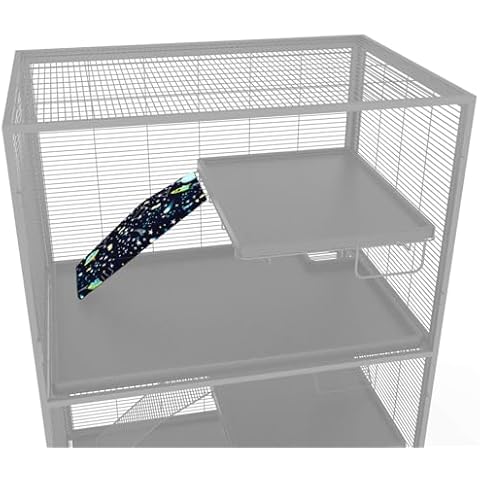 YKD Fitted Liners for Ferret Nation, Critter Nation Cage Accessories Kit, for Ferrets, Rats, Chinchillas, Guinea Pig, Fancy Rat & Other Small Animals (Ramp Cover - 1 Pack) Cover