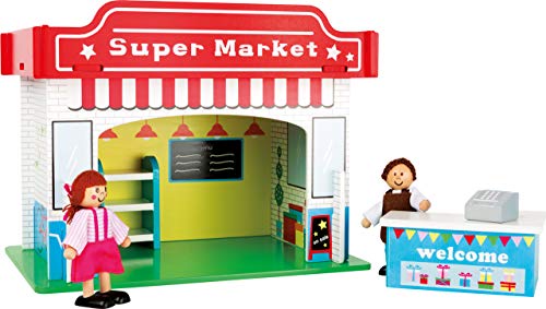 Monde de jeu supermarché 10853 Small Foot en bois durable