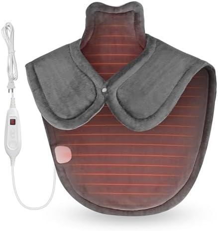 COMFIER Heating Pad for Neck and Shoulder,Wearable Weighted Heati...