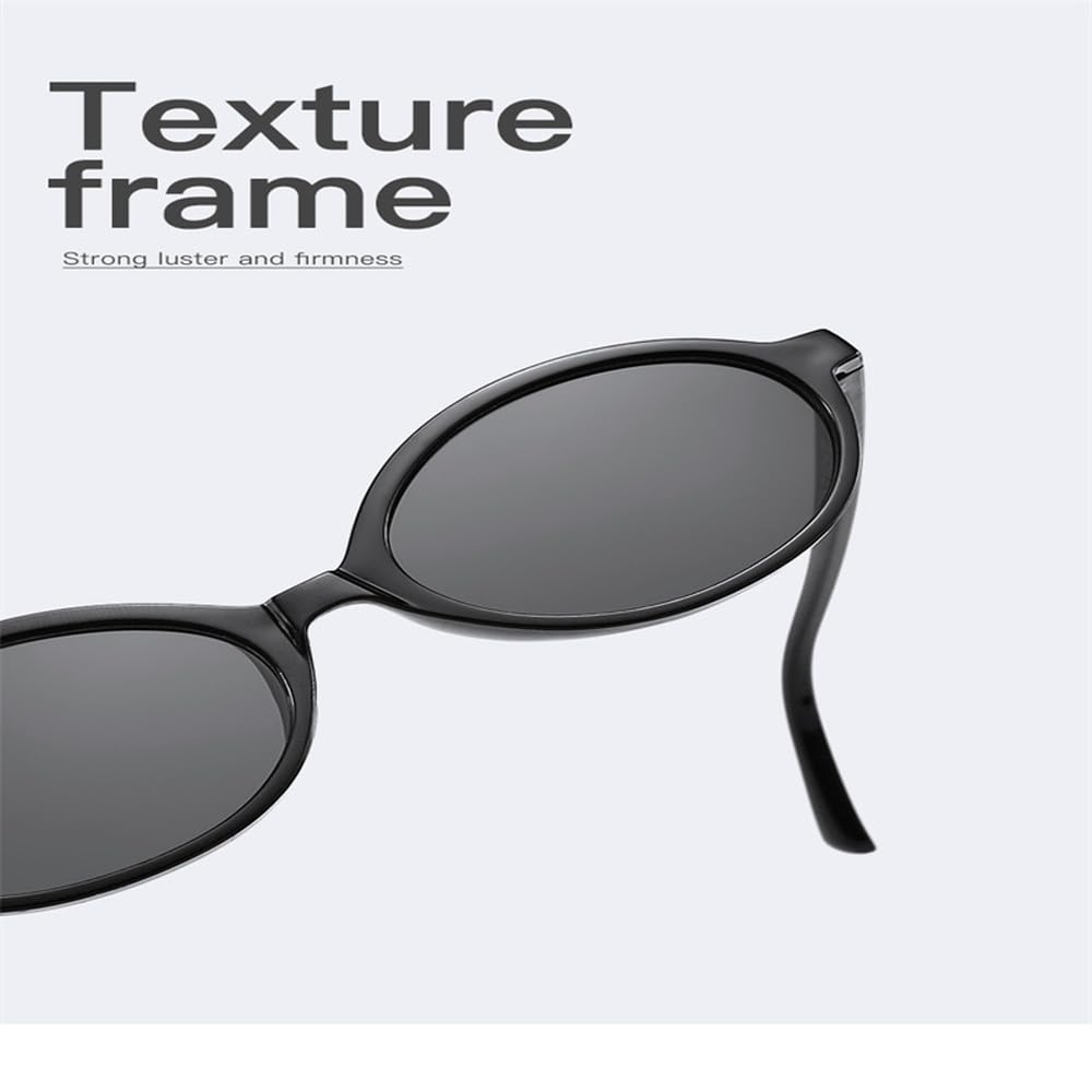 Gafas de sol ovaladas pequeñas vintage para hombre y mujer, gafas de sol modernas con protección UV400.