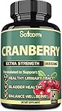6 in 1 Cranberry Pills for Women - 5 Month Supply - Equivalent to 36550mg of 6 Herbs D-Mannose, Turm