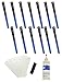 Winn Dri-Tac Midsize +116-Inch Grip Kit (13-Piece), Black/Blue