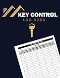 Key Control Log Book: Sign Out & Sign In Key Register Log Book | Key Checkout System for Business...