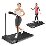 HOWHAI Treadmill, Walking Pad Treadmills for Home with 2.5HP, Speed 6.2 MPH Walking Pad with Handle Bar, Foldable Treadmill, Remote Control and LED Display