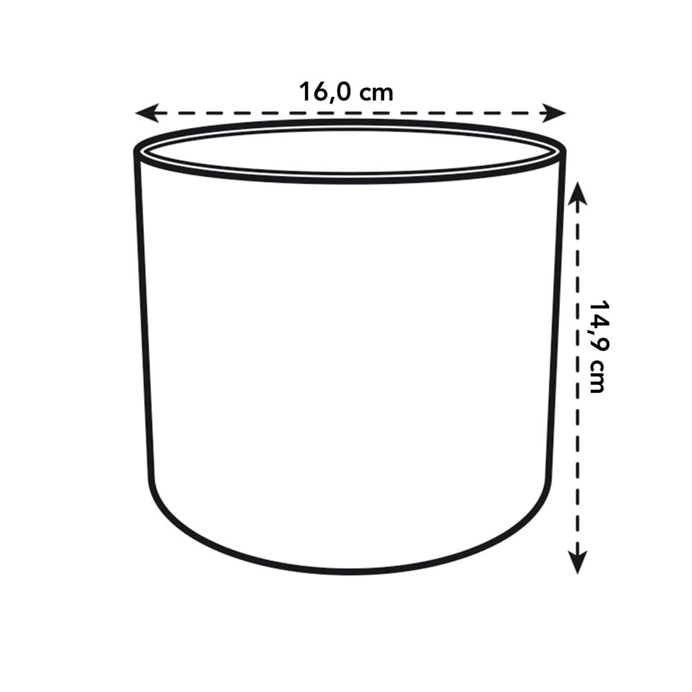 elho B.for Soft Round 16 - Indoor Plant Pot - 100% Recycled Plastic - diameter 16.0 x H 15.0 cm - Pink/Delicate Pink - Image 4