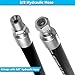 50Ft 3/8 Hydraulic Hose with 10Pcs 3/8
