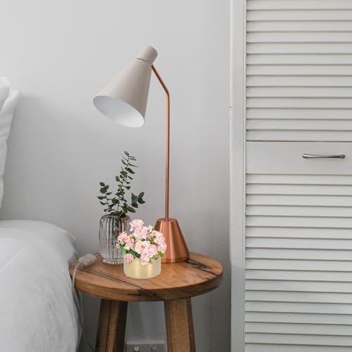 Vase céramique dorée : solution déco légère pour fleurs en soie et fraîches