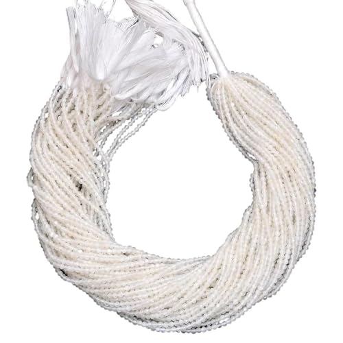 Pierre de lune blanche perles 2mm pour bracelets minimalistes faits main