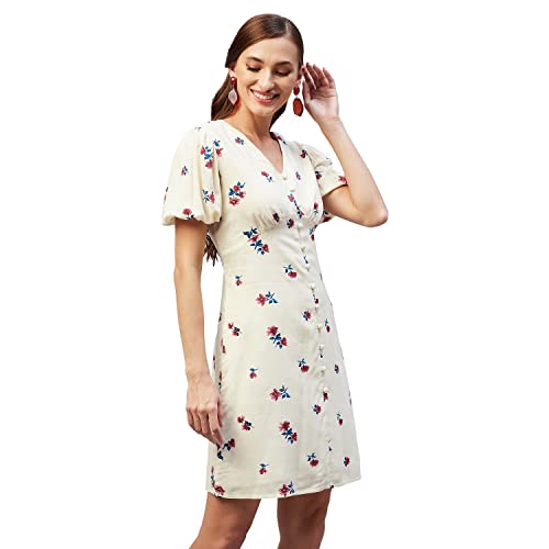 Image of Carlton London Women's Rayon A-Line Above The Knee Dress