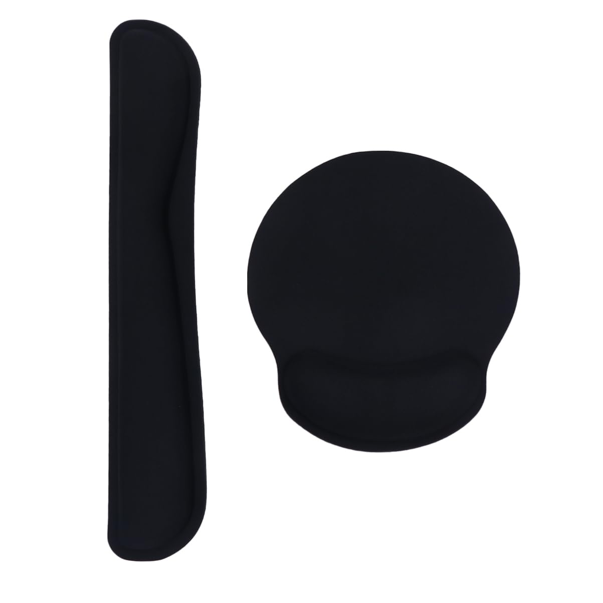 LALAFINA 2sätze Ergonomisches Teiliges Set Aus Memory Handgelenkauflage Und Mauspad Komfortable Unterstützung Für Tastatur Und Für Büro Und Gaming Schwarz