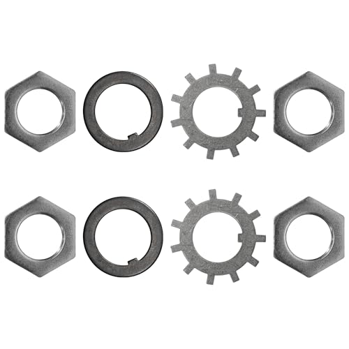The Trailer Parts Outlet - 9,000-10,000 lb General Duty Trailer Axle Spindle Nut Kit, Pair (1 Set)