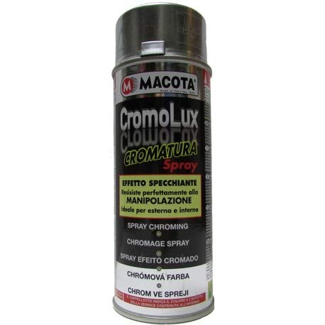 Macota - Cromolux - Pintura cromada en spray, hasta 400°, 200 ml