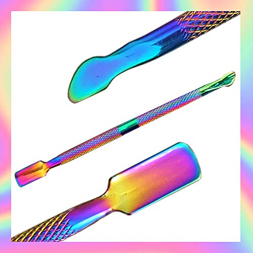 Nagelhautschieber Edelstahl Dreieck Nagelhautschaber Entfernen von UV LED Gel Nagellack Nail Art Entferner – Bild 6