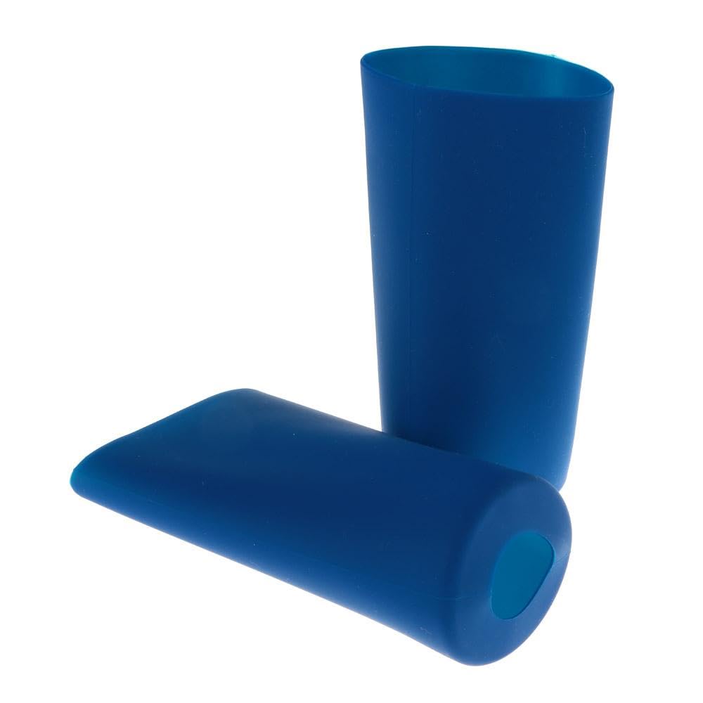 hobbyhub 2pcs Blue Silicone Sublimation Tumblers Sleeve, 17x7cm Reusable Silicone Skinny Wrap Blanks Mug Clamp Sleeve Fixture for DIY Bottle Cup Decor