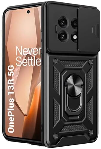 Case for OnePlus Nord 2T, Ring Kickstand Hybrid 2 in 1 [PC & Silicone