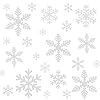 Naler 96 sneeuwvlokken raamdecoratie, afneembare raamdecoratie, statisch hechtende pvc-stickers, winterdecoratie