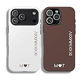 Custom Name and Date Phone Case For Couple - Roman Numeral Matching Couple Phone Case, Couple Phone Case, Custom Anniversary Date Phone Cover For 17 16 15 14 Pro Max, Couple Gift for Valentine Wedding