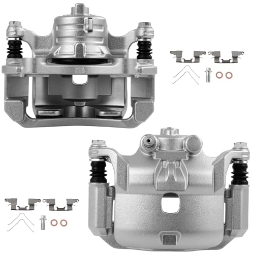 Image of SCITOO 19B6860 19B6861 Front Left & Right Disc Brake Calipers Assembly w /Bracket For Nissan For March /For Micra /For Versa /For Versa Note