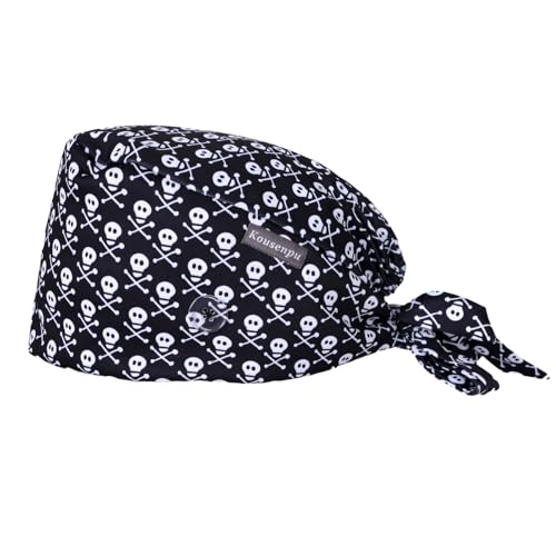 Image of Kousenpu Scrub Caps for Men, Adjustable Surgical Cap, Breathable Medical Hat for Doctors, Nurses & Healthcare Professionals