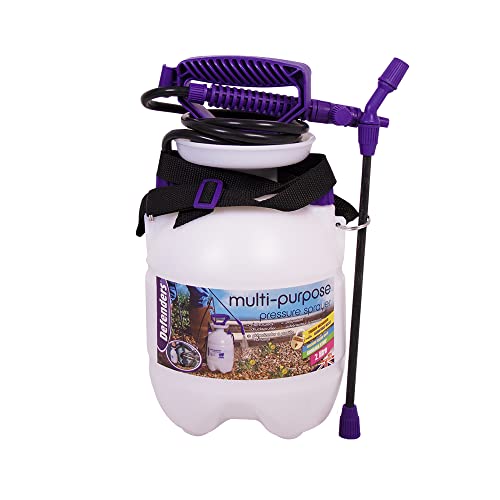 Defenders Multi-Purpose Home & Garden Pressure Sprayer with Carry Strap – 2L, Ideal for Pesticides, Fungicides, Weed Killer, Cleaning and Home Plant Care