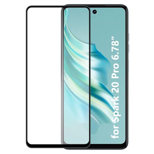 Kepuch Screen Protector Compatible for Tecno Spark 20 Pro 6.78" - Tempered Glass 2 Pack