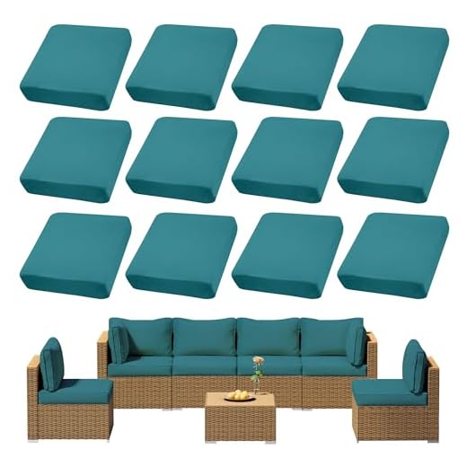 DREAHOTEXTIL 12Pcs Outdoor Cushion Covers