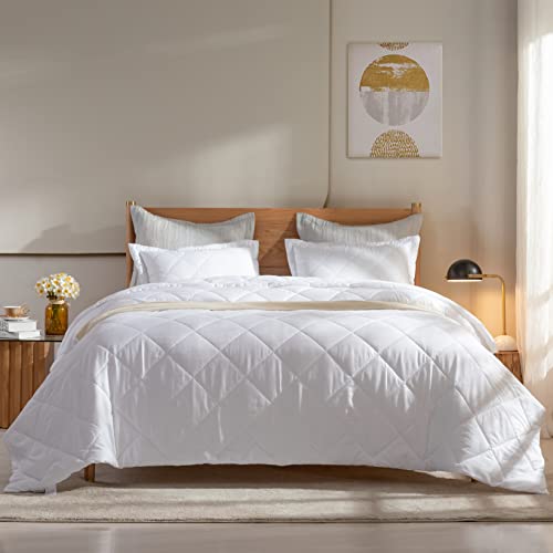 Dorrin Nessin Summer Lightweight Down Alternative Comforter Blanket 90X90 Full/Queen Size, Ultra Soft Reversible Blankets For Hot Sleepers With Double Brushed Microfiber Quilt Cover #TOP13