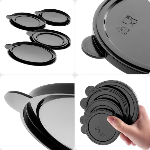 KADAX Dosendeckel aus BPA-freiem Kunststoff, 12er Set in 4 Größen (65mm, 73mm, 84mm, 100mm), Wiederverwendbare Deckel für Dosen, Dosenverschluss für Konservendosen