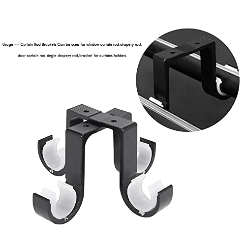 NIZEAMI 2 Pezzi di Staffe per per Tende Doppie per...