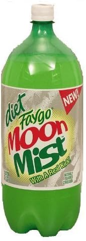 Diet Moon Mist citrus soda pop, 2-liter plastic bottle by National Beverage Corp.