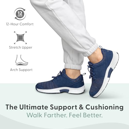 Orthofeet Women's Orthopedic Knit Francis No-Tie Sneakers2