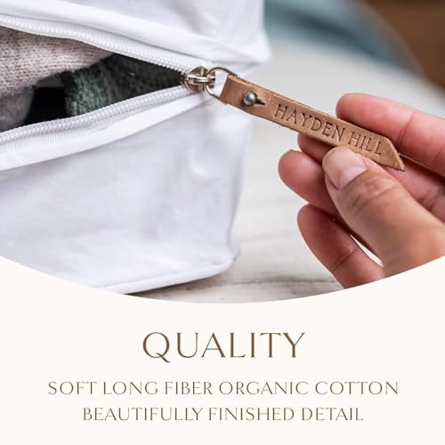Hayden Hill AHH00301 Luxury Organic Cotton Sweater Storage Bag - Fits 4 Fine Knits - 15 Inch - Breathable Clothes Storage For Cashmere - Moth Proof Sweater Organizer thumb #3