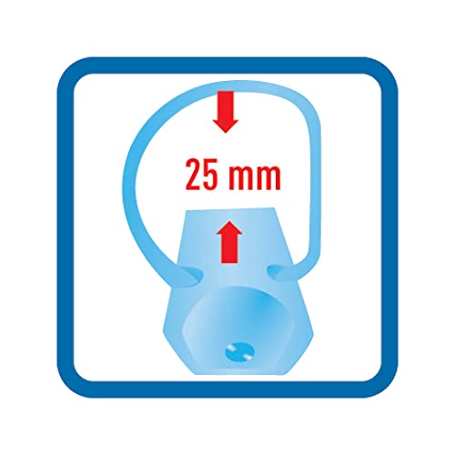 Herlitz 11205754 Ringbuch A4 (PP, 2-Ring-Kombi-Mechanik, 3,8 cm Rücken, 25 mm Füllhöhe) opak schwarz