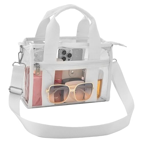 Sac fourre-tout transparent avec poignée supérieure en PVC
