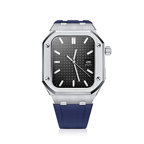 Kit de Modification Apple Watch 44mm Cadre Métal Luxe et Bracelet