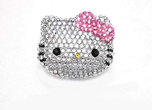 Aazon.co : LOVEKITTY - 3D Cutie Blinged Pink Bow Kitty Rhinestone