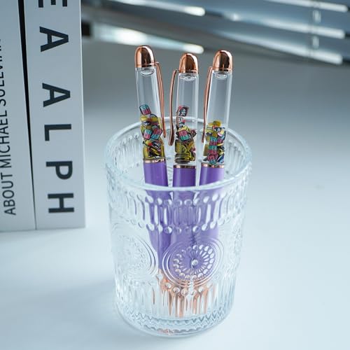 Image of School Life Bus Ruler Black board Eraser Funny Pens Cute Floater Floating Liquid Writing Journaling Office Pen Unique Gift For Women Men