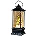 Eldnacele 12" Musical Snow Globe Lantern Christmas USB Lined Batteries Operated Water Glittering Lighted Lantern Santa Claus with 6H Timer Centerpiece (Santa Sleigh)