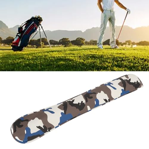 Tbest Golf Alignment Stick Cover,Waterproof Thickened Plush Camo Pattern Alignment Protective Case Holder for Golf Lover (Camouflage Blue) - Image 2