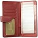 Buxton Hudson Pik-Me-Up Checkbook Keeper, Dark red