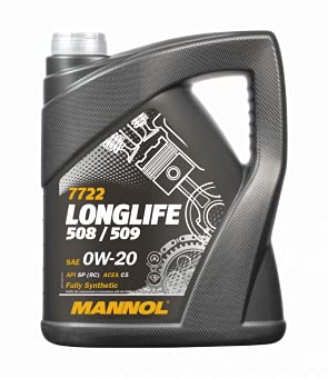MANNOL 7722 LONG LIFE 508/509 0W-20 SP(RC) C5 FULLY SYNTHETIC ESTER ENGINE OIL ADVANCED FUEL SAVING OIL 5 LITRES IMPORTED FROM GERMANY