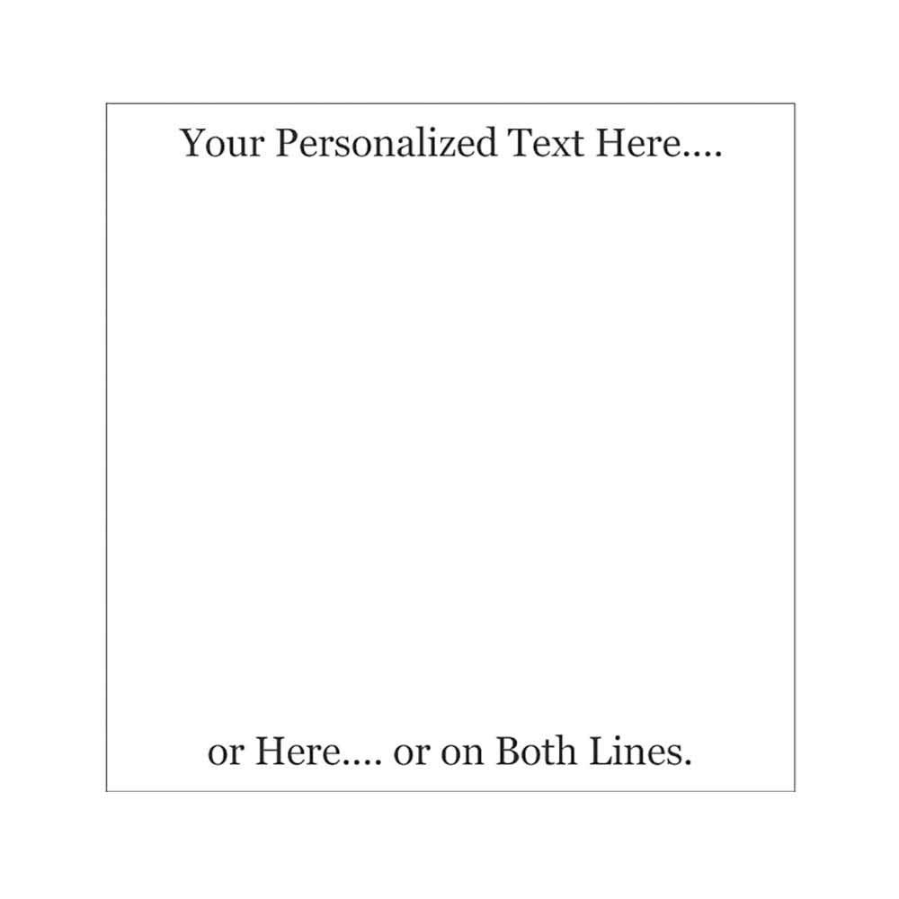 Personalized Sticky Notes - Set of 3 - Custom Stationery Paper Memo Pads - Office School or Party Supplies (White)