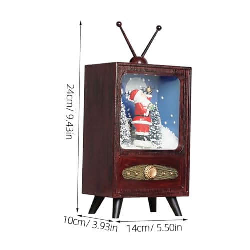 Télévision de Noël pour maison rétro marron Cabilock miniature - 3